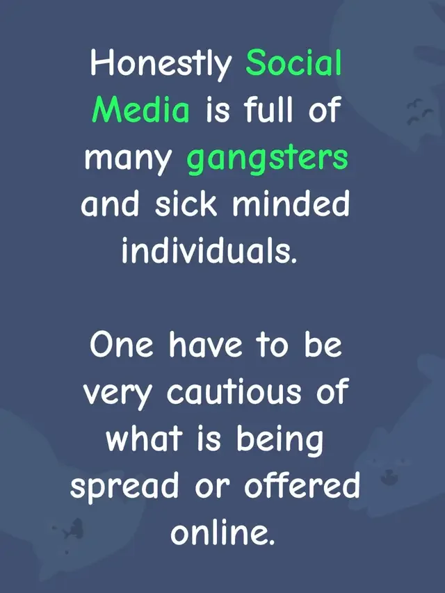 Not everything is real. 