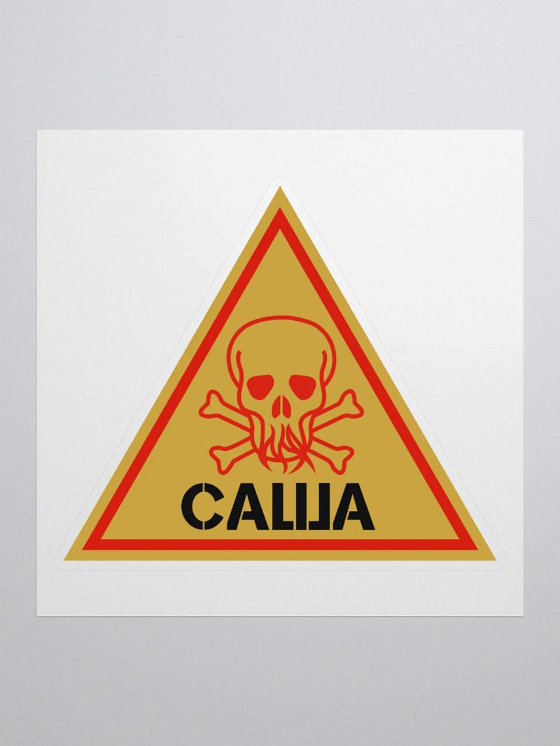 Warning Sticker