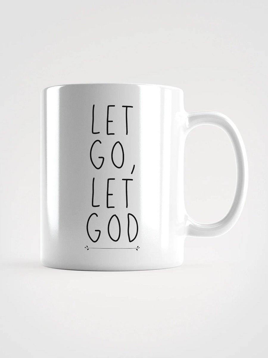 'Let Go, Let God' White Glossy Mug product image (3)