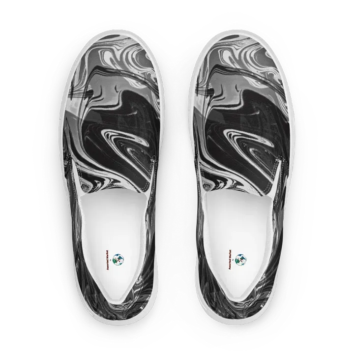 Fluid Chaos Men's Canvas Slip-On Shoes product image (2)
