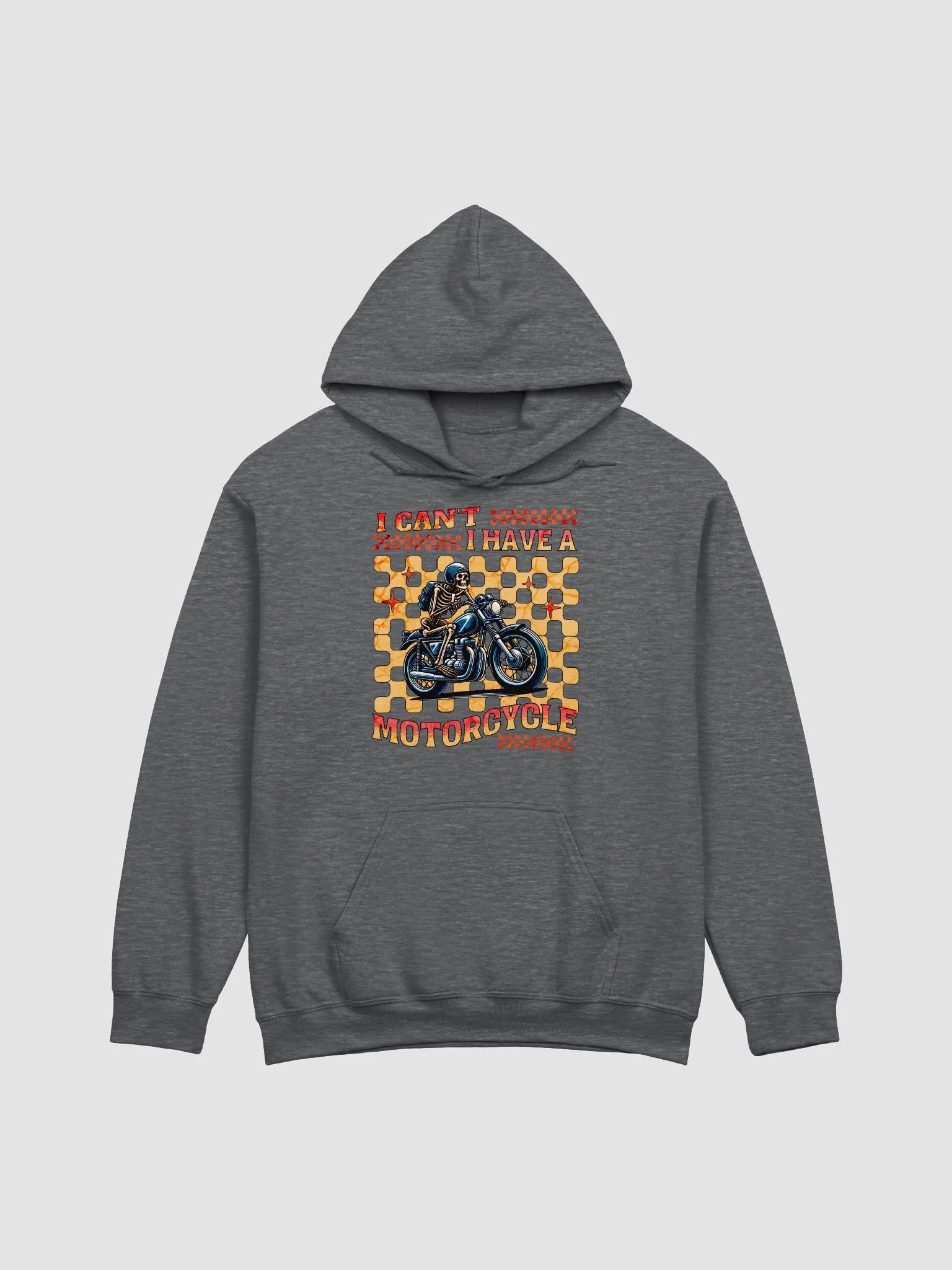 I Cant I Have A Motorcycle Skeleton Rider Classic Hoodie product image (4)