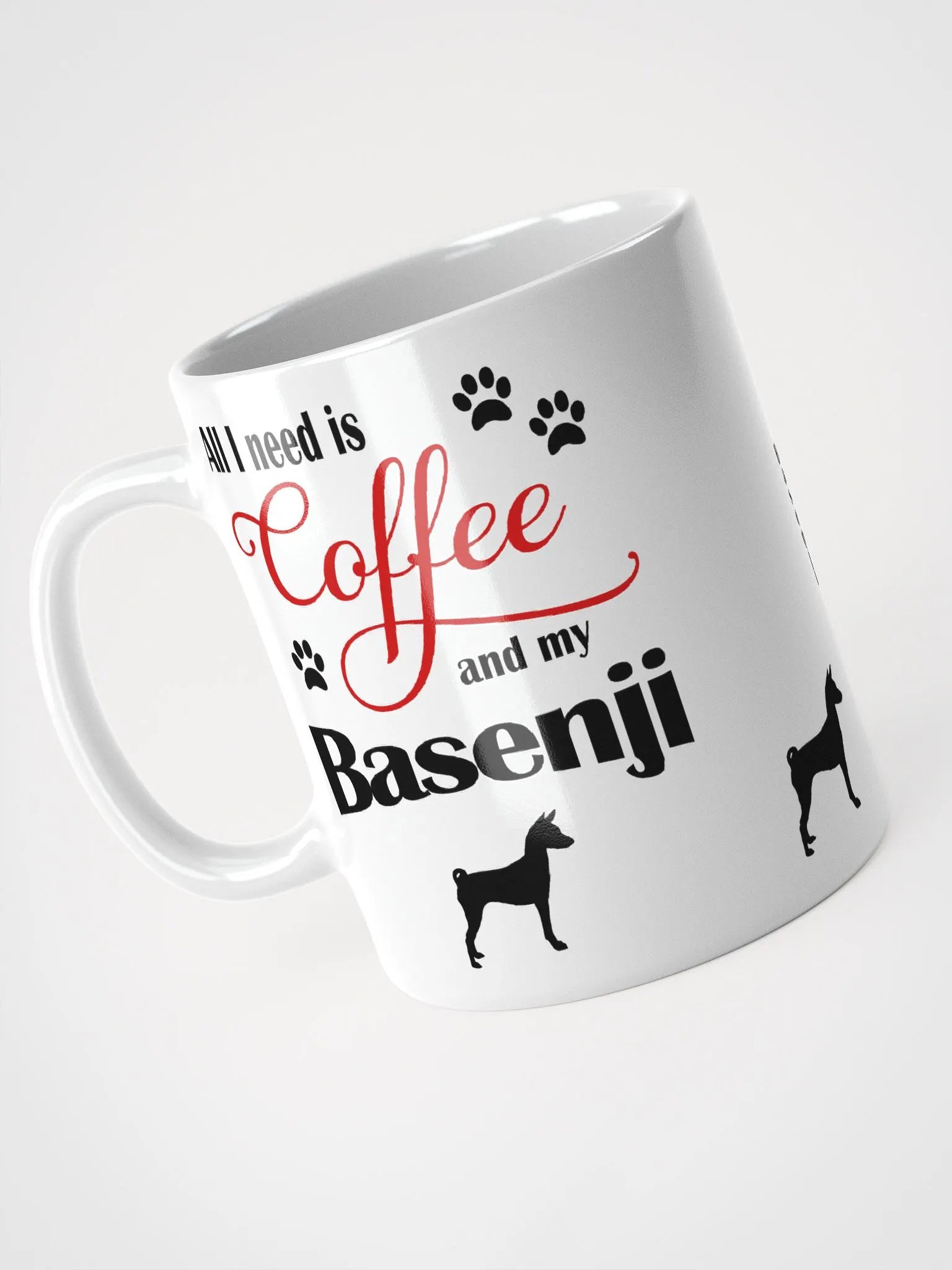 Coffee and my Basenji Mug product image (3)