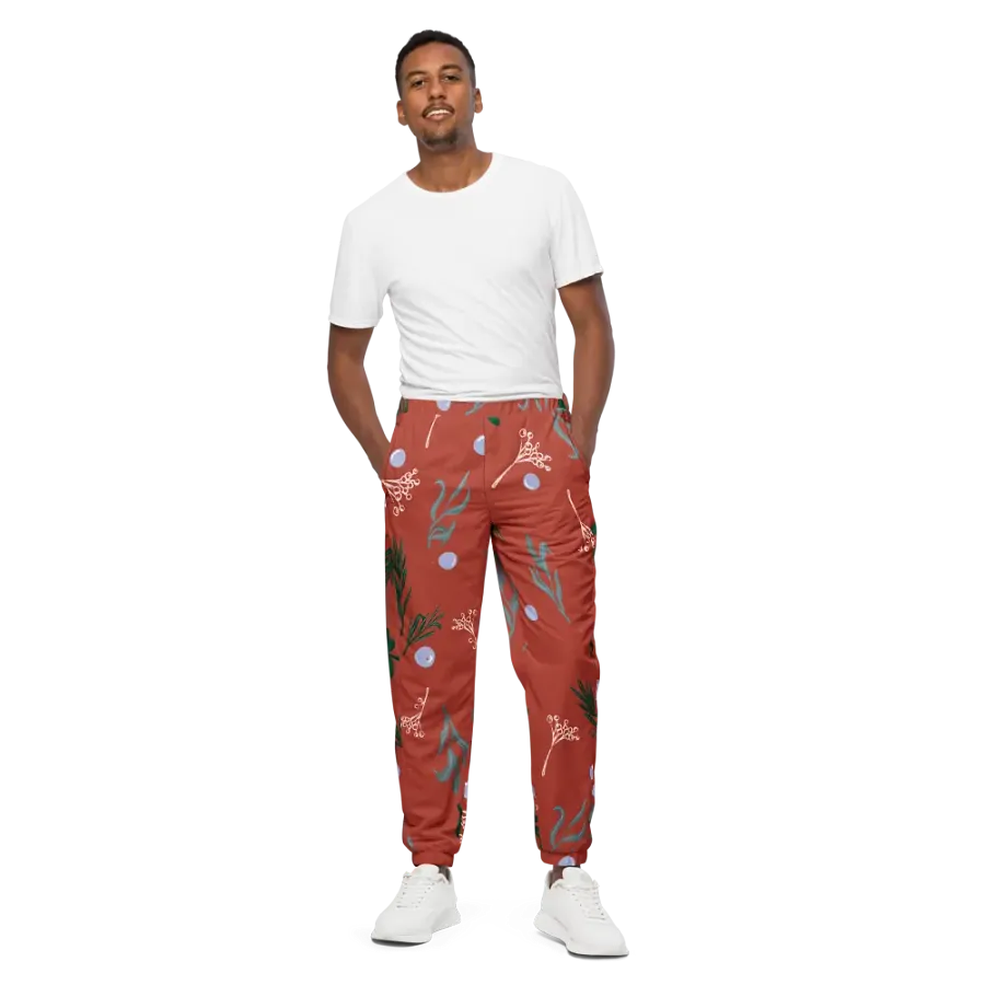 Winter Botanical All-Over Print Track Pants product image (1)