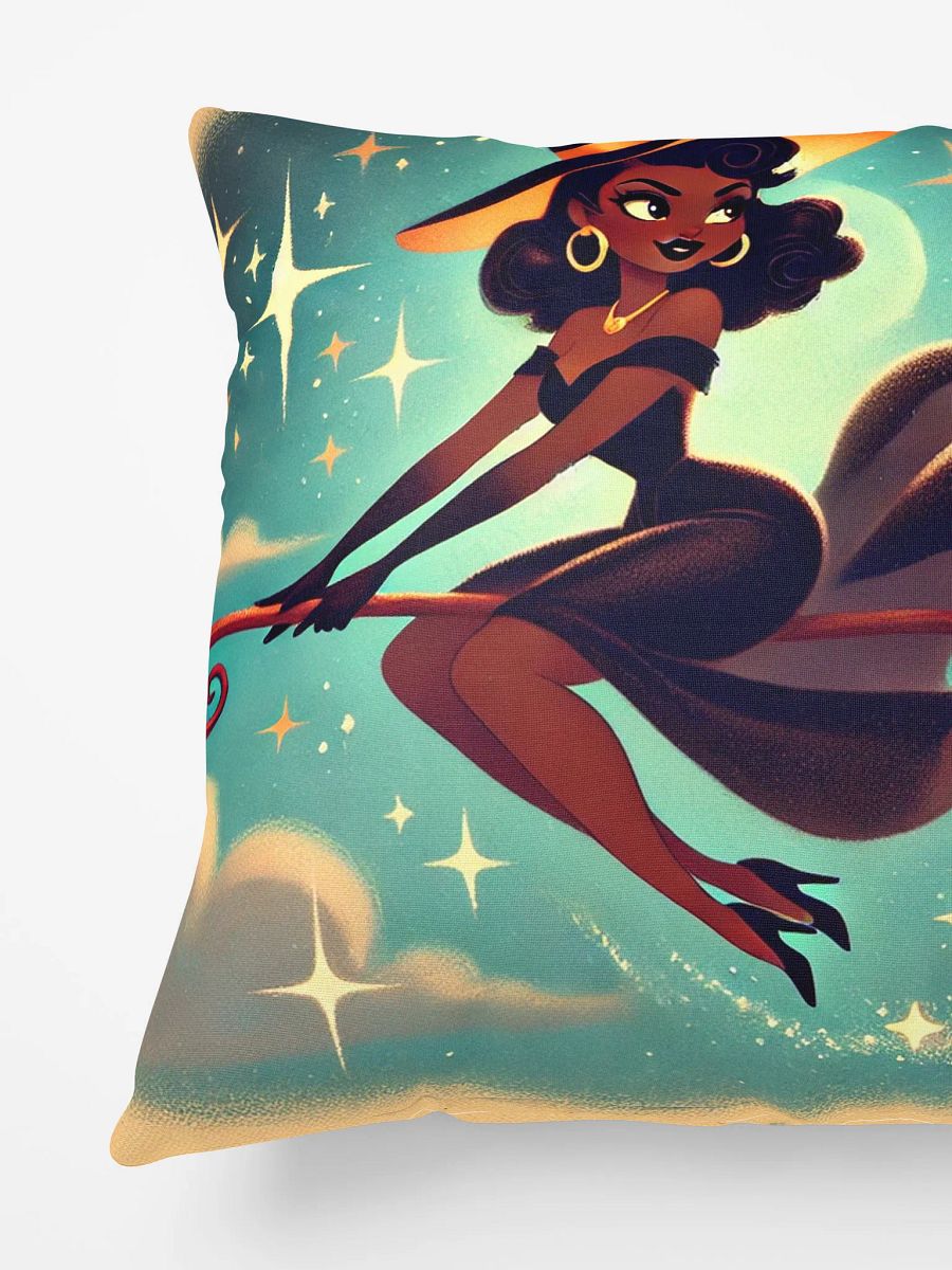 Whimsical Witch in Flight Halloween Pillow product image (4)