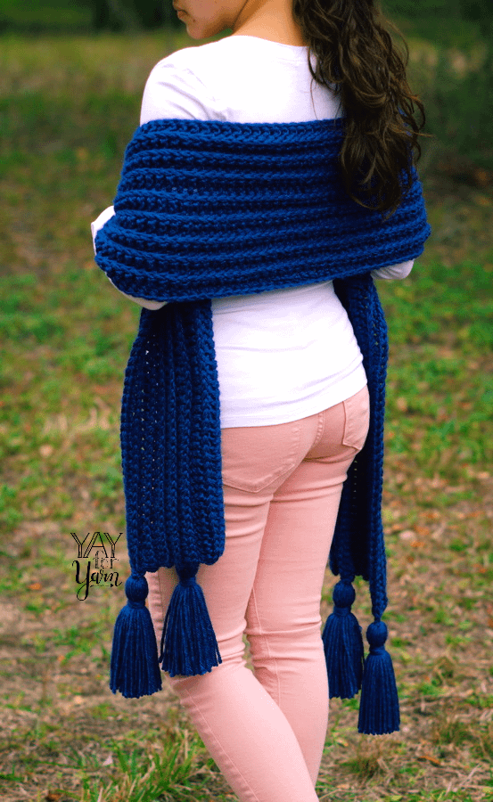 Knit-Look Crochet Scarf - PDF Crochet Pattern & Video Tutorial product image (5)