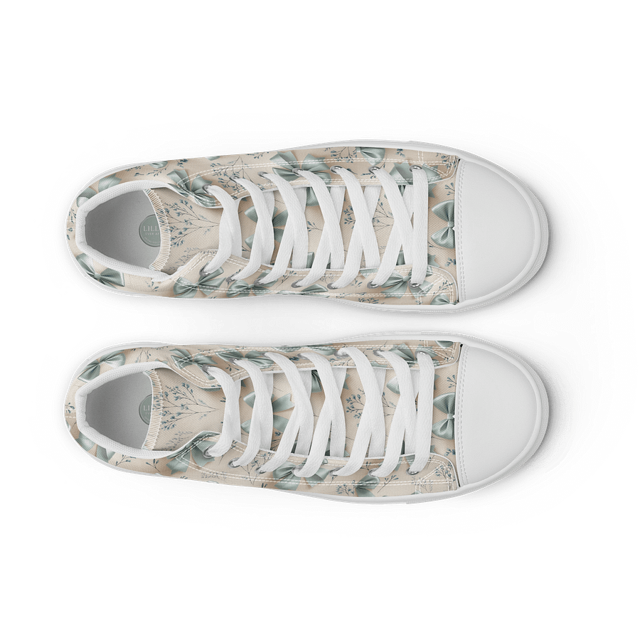Women's High Top Canvas Shoes – Something Blue Bows product image (9)