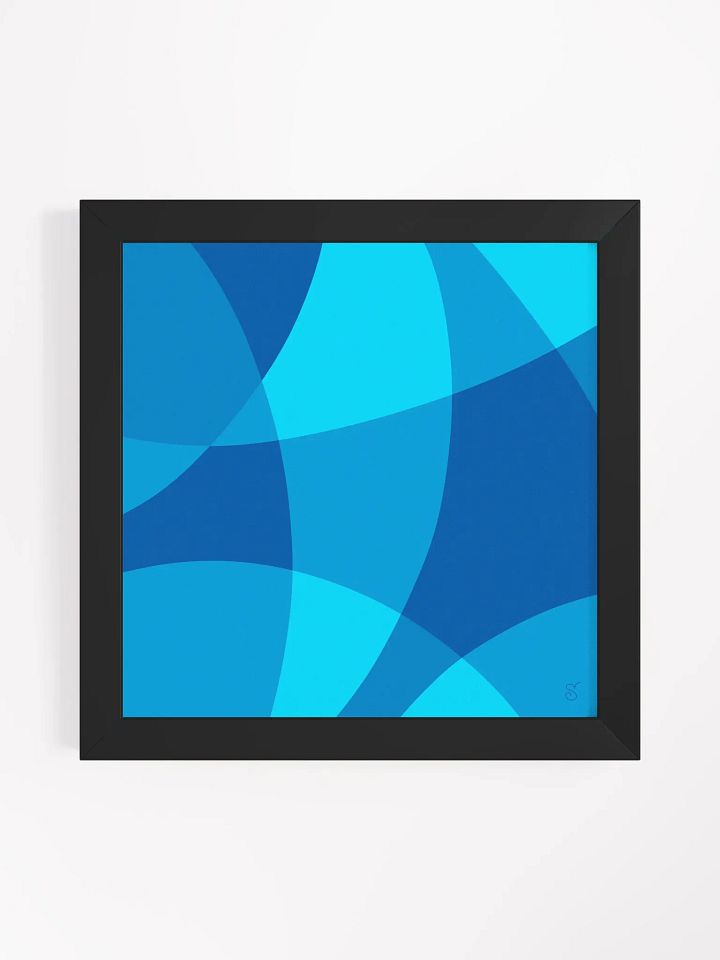 Blue Harmony: Framed Abstract Poster - Abstract Composition No. 6 product image (10)