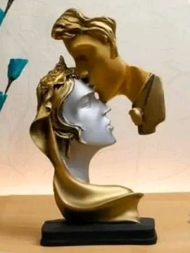 The Kissing Lover Statues Couple Art Resin Sculpture Romantic Ornament Figurine Home Decor Gifts for Office Living Room Decoration Valentines Gift Love Idol for Anniversary Wedding Birthday Gifts product image (1)