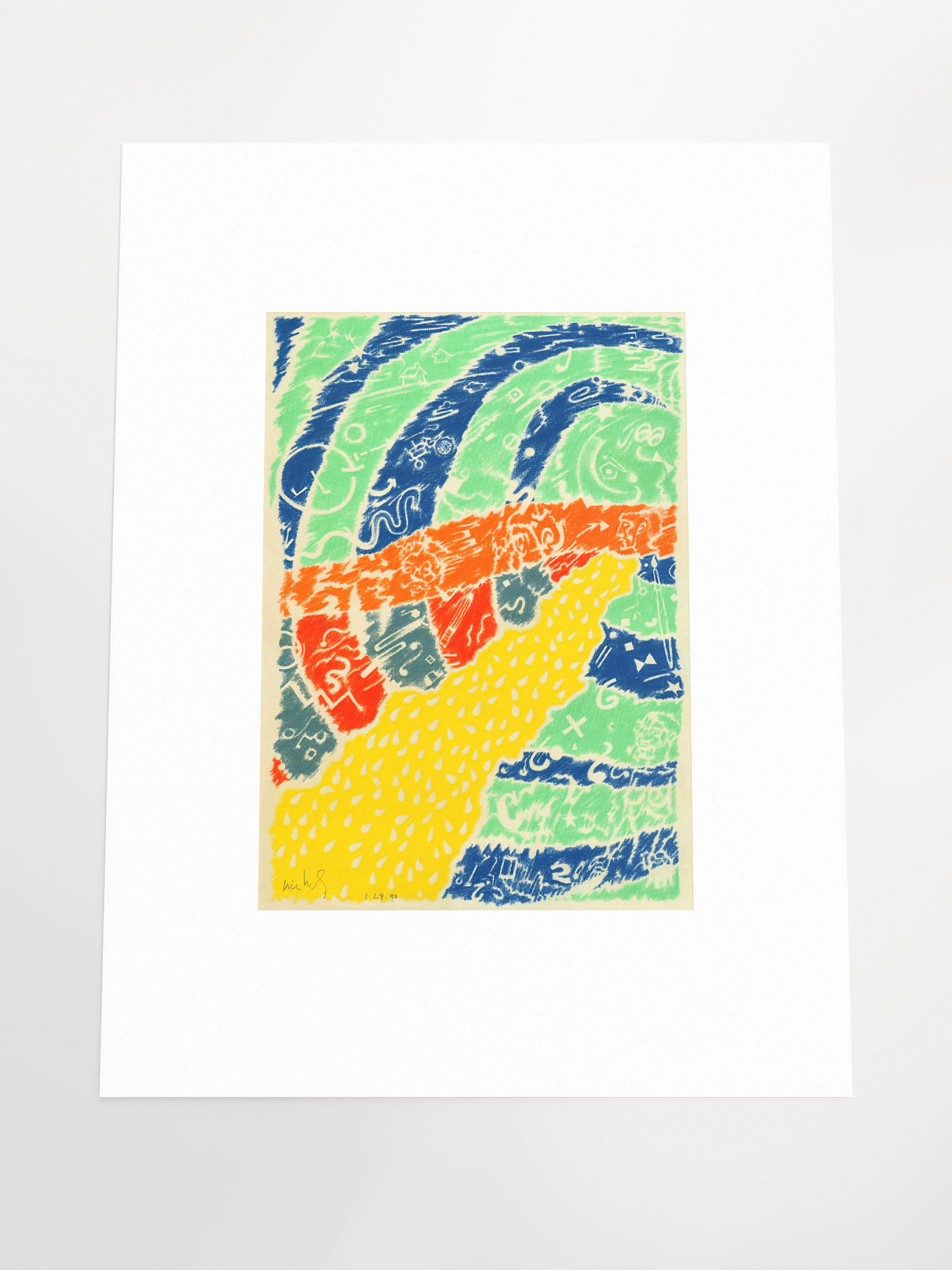 Abstract with Tractor 01.29.90 Print product image (5)