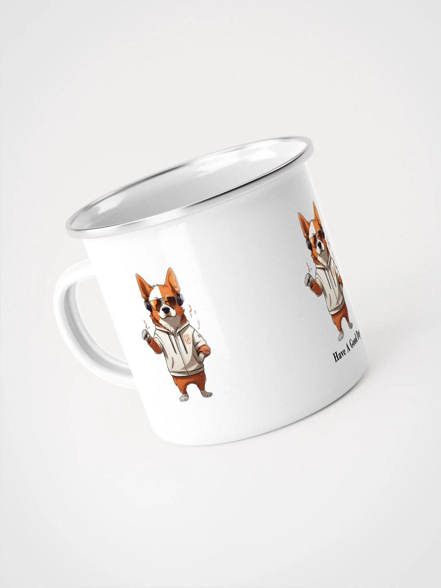 Cool Corgi enamel mug product image (4)