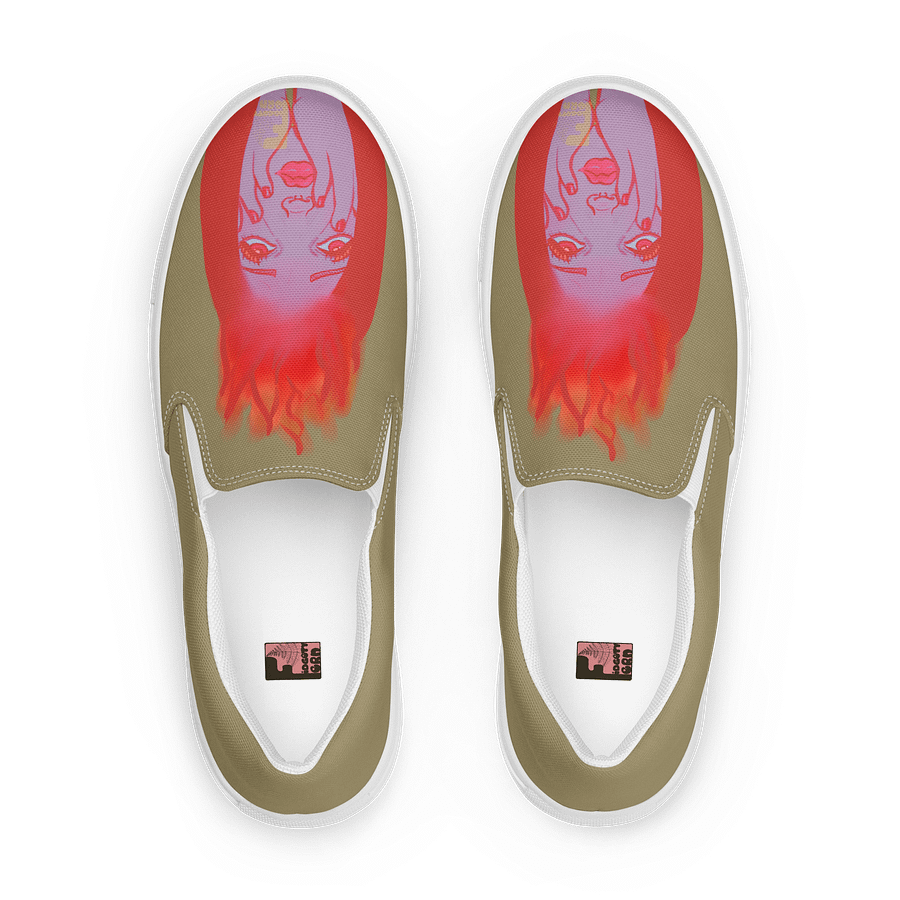 "Up in Flames" Canvas Slip On Shoes (Men's) product image (1)