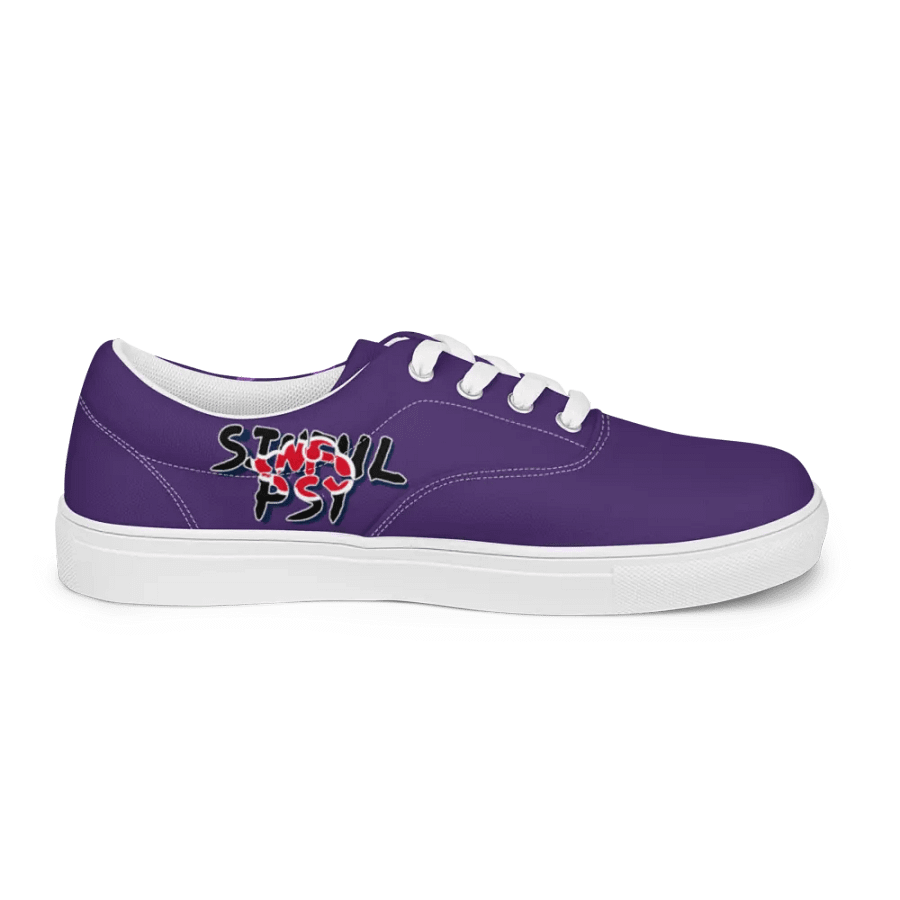 Gengar X Itachi Men's Lace-Up Canvas Shoes product image (7)