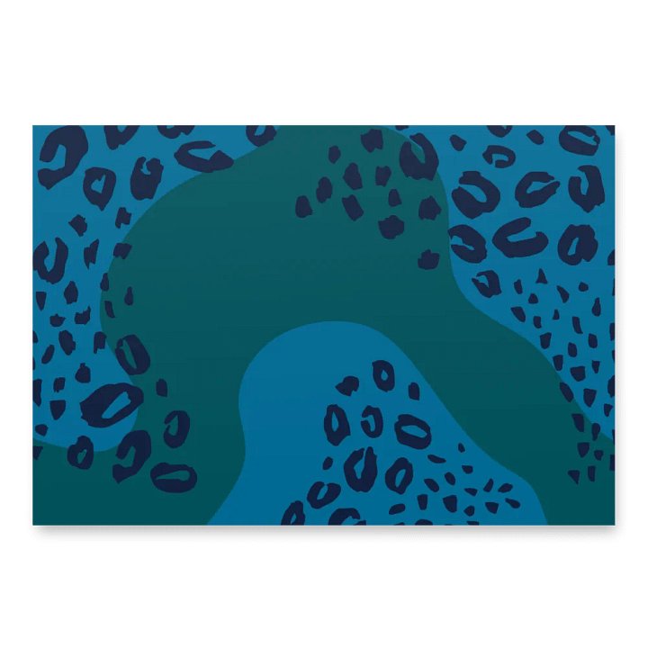 Teal Leopard Wrapping Paper Set product image (1)