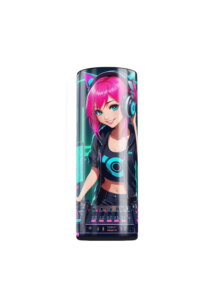 Dj Girl 20 oz Skinny Stainless Steel Tumbler - v1 product image (1)