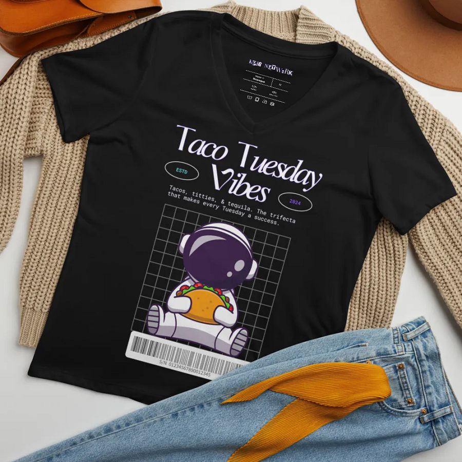 Taco Tuesday Vibes V Neck product image (8)