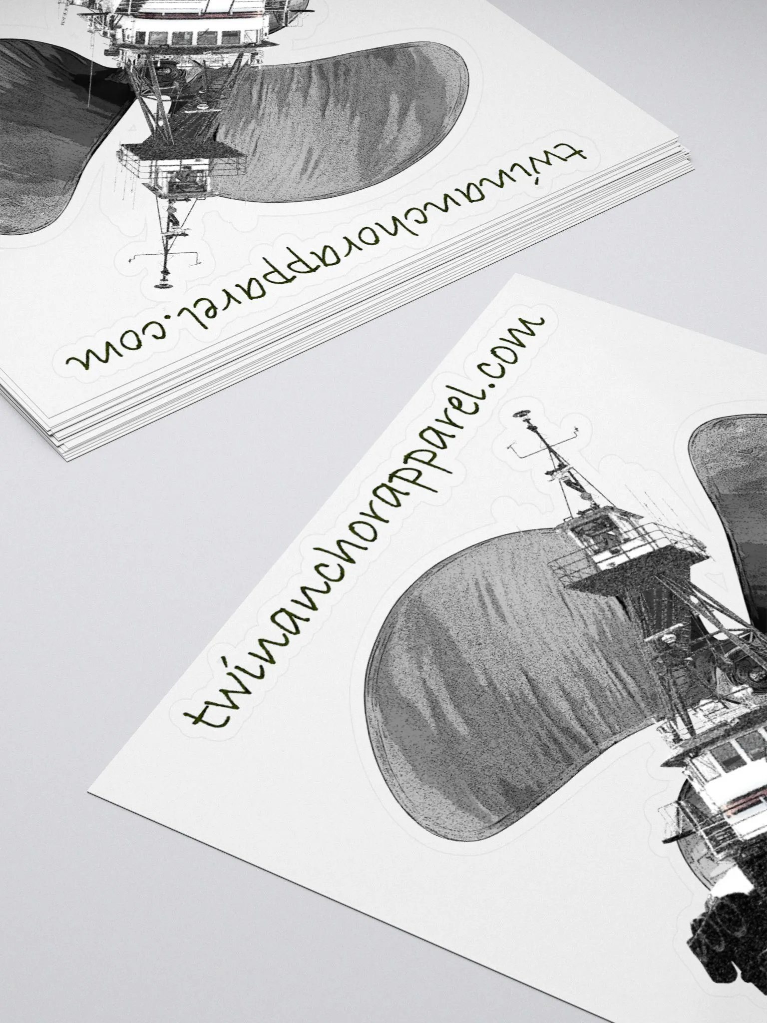 Three blade prop Tug CE Kiss Cut Stickers product image (4)