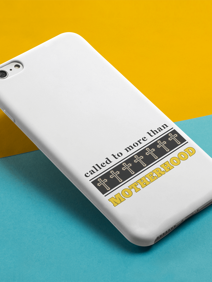 Called to More Than Motherhood | Christian Mom Iphone Tough Cover | Faith-Based Gift for moms product image (1)