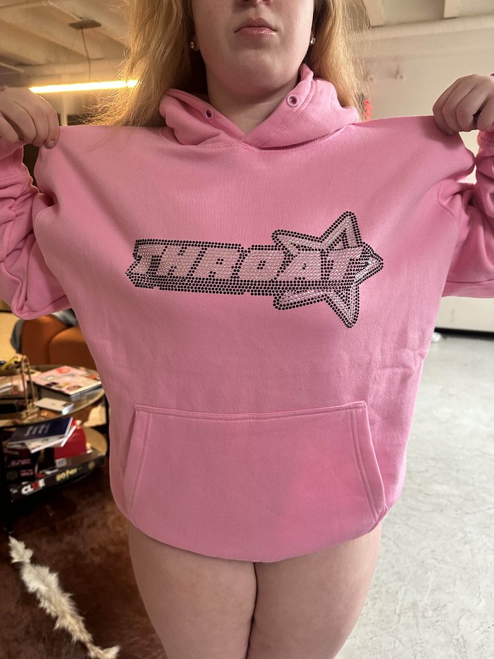 THROATSTARS HOODIE - PINK product image (1)