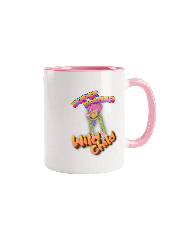 Super Powered Wild Child Ceramic Mug with Color Inside product image (4)