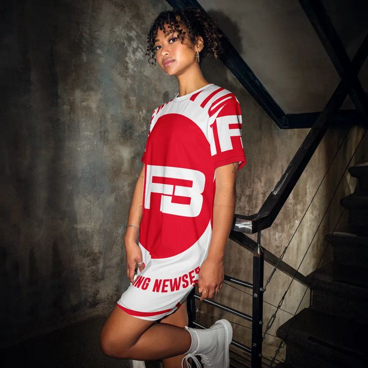 IFBNewsfeed.Org's All-Over Print T-Shirt Dress product image (2)