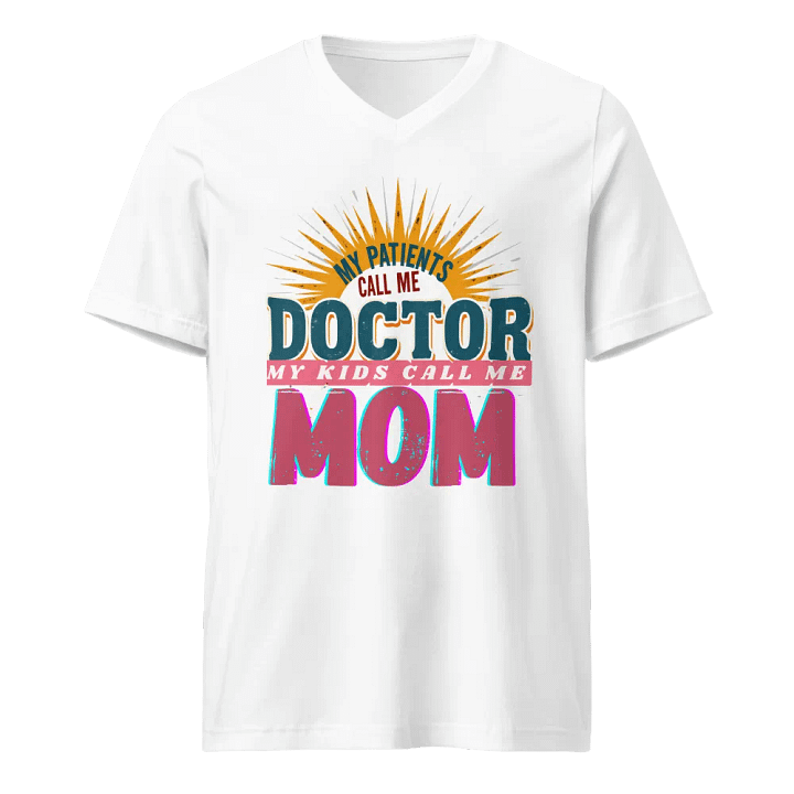 Supermom Doctor V-Neck Tee product image (5)
