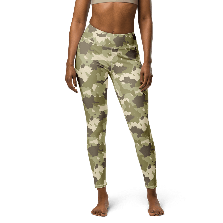 Camouflage Couture High-Waisted Leggings - Desert Tactical Pattern product image (1)