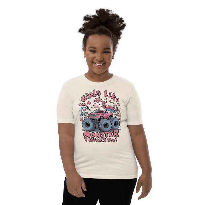 Girls like Monster Tucks Too- Youth Tee product image (1)