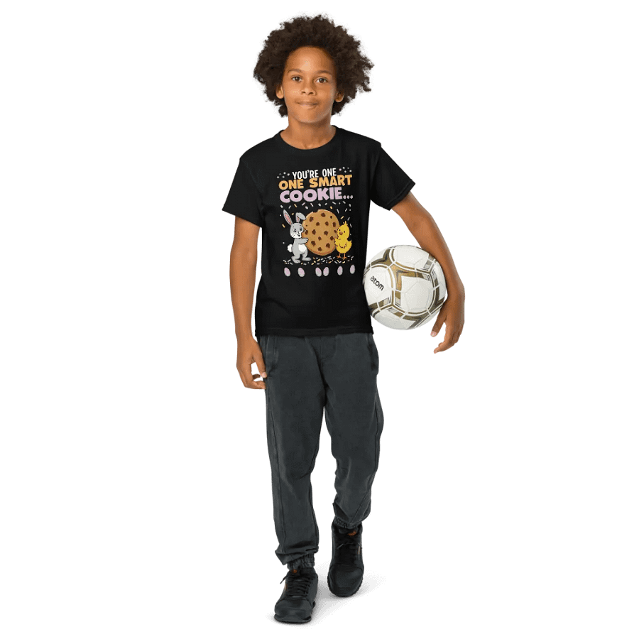 You're One Smart Cookie Easter T-Shirt – Cute Bunny & Chick Design product image (13)