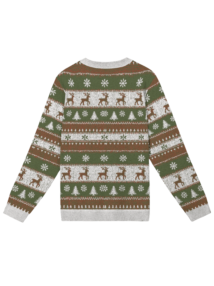 Cozy Reindeer Knitted Christmas Sweatshirt – Warm, Stylish, and Festive Wear product image (2)