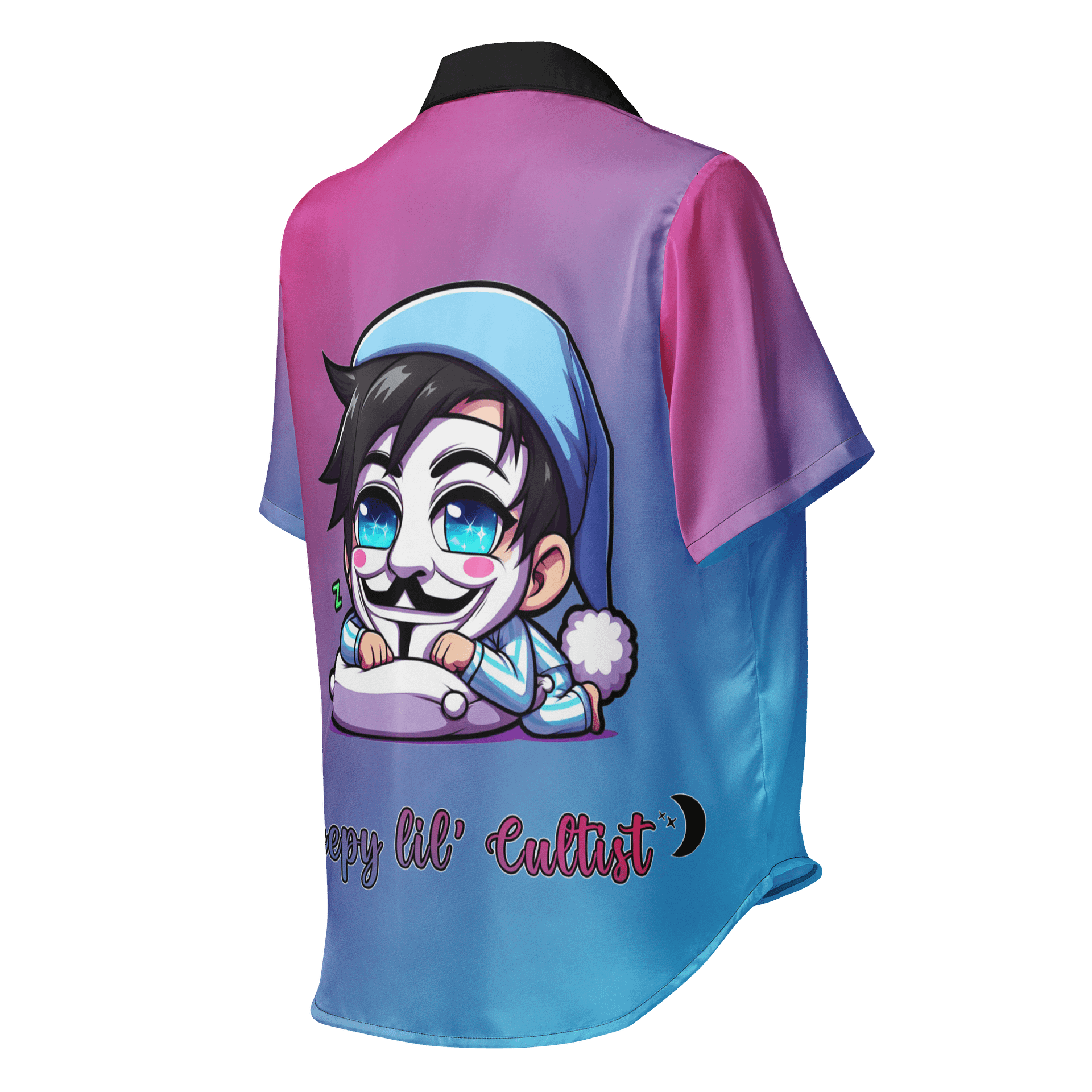 Sleepy Cultist Short Sleeve Pajama Top product image (2)