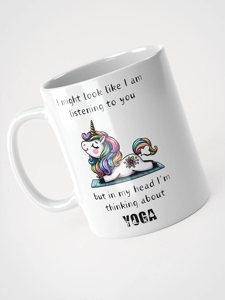 "Unicorn Yoga Pose" White Coffee Mug - Available in 11, 15, and 20 oz product image (3)