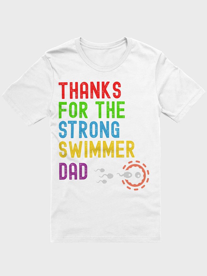 Colorful Graphic Swimmer Dad T-Shirt product image (2)
