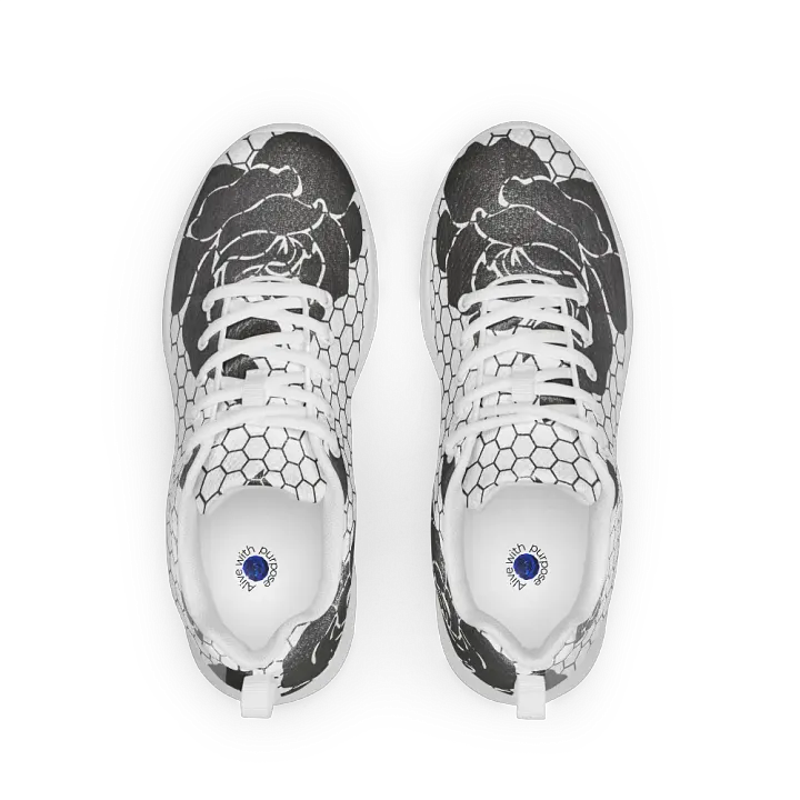 Floral Distortion Women's Athletic Shoes product image (2)