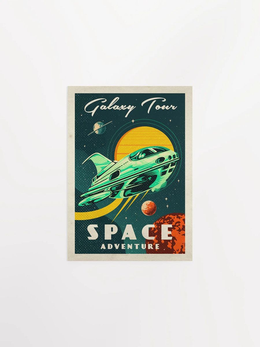 Galaxy Tour. Space adventure — Vintage space poster product image (7)