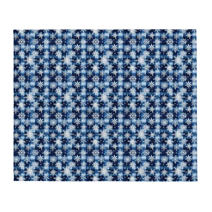 Snowflake Plaid Blanket product image (1)