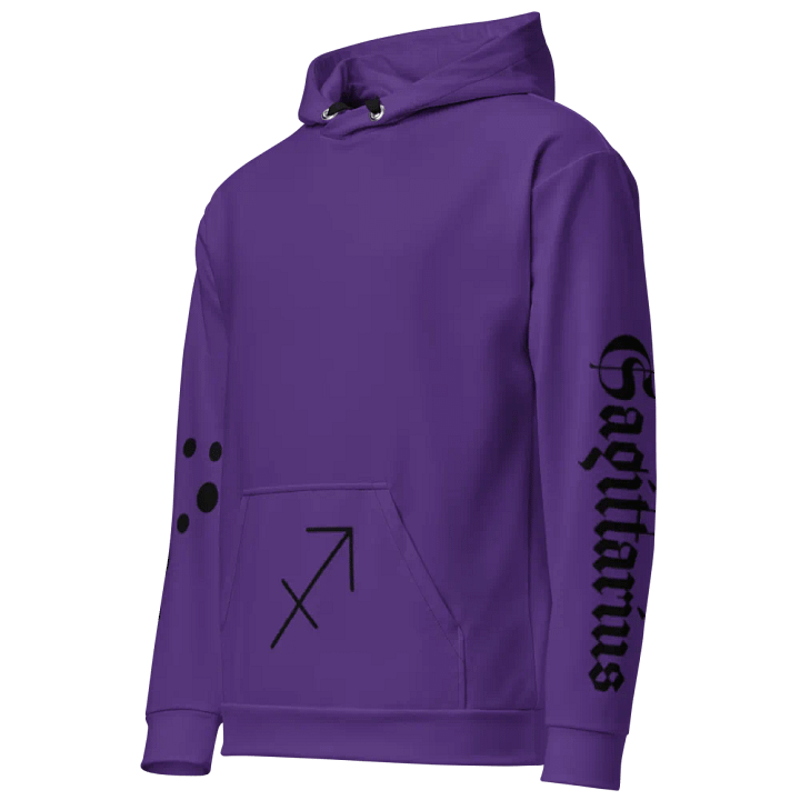 Purple Sagittarius Recycled Hoodie product image (2)