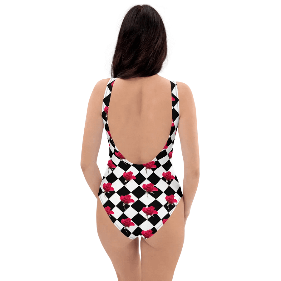 Rosy one-piece {black and white} product image (11)
