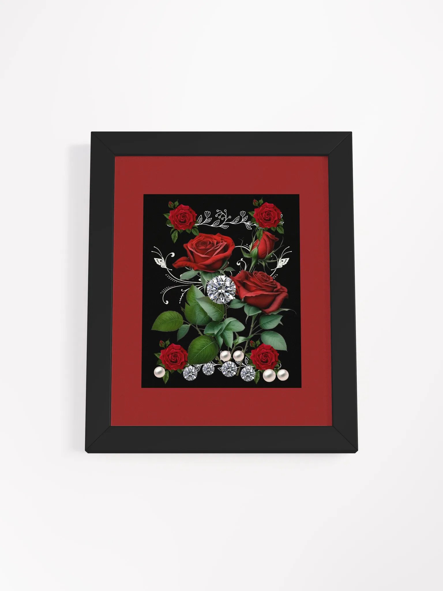 Ethereal Rose Garden Framed Poster product image (1)