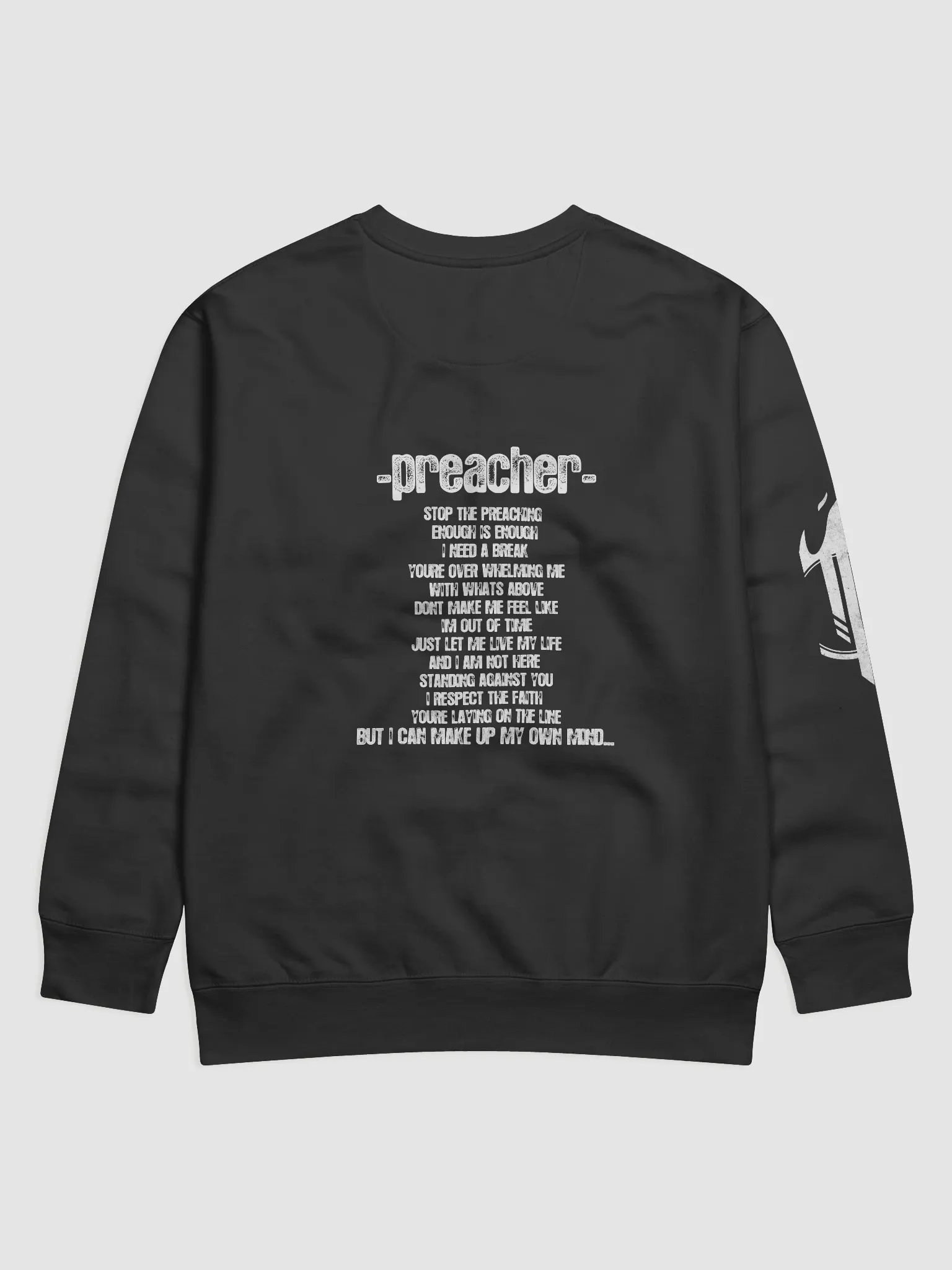 preacher fist sweat shirt product image (2)