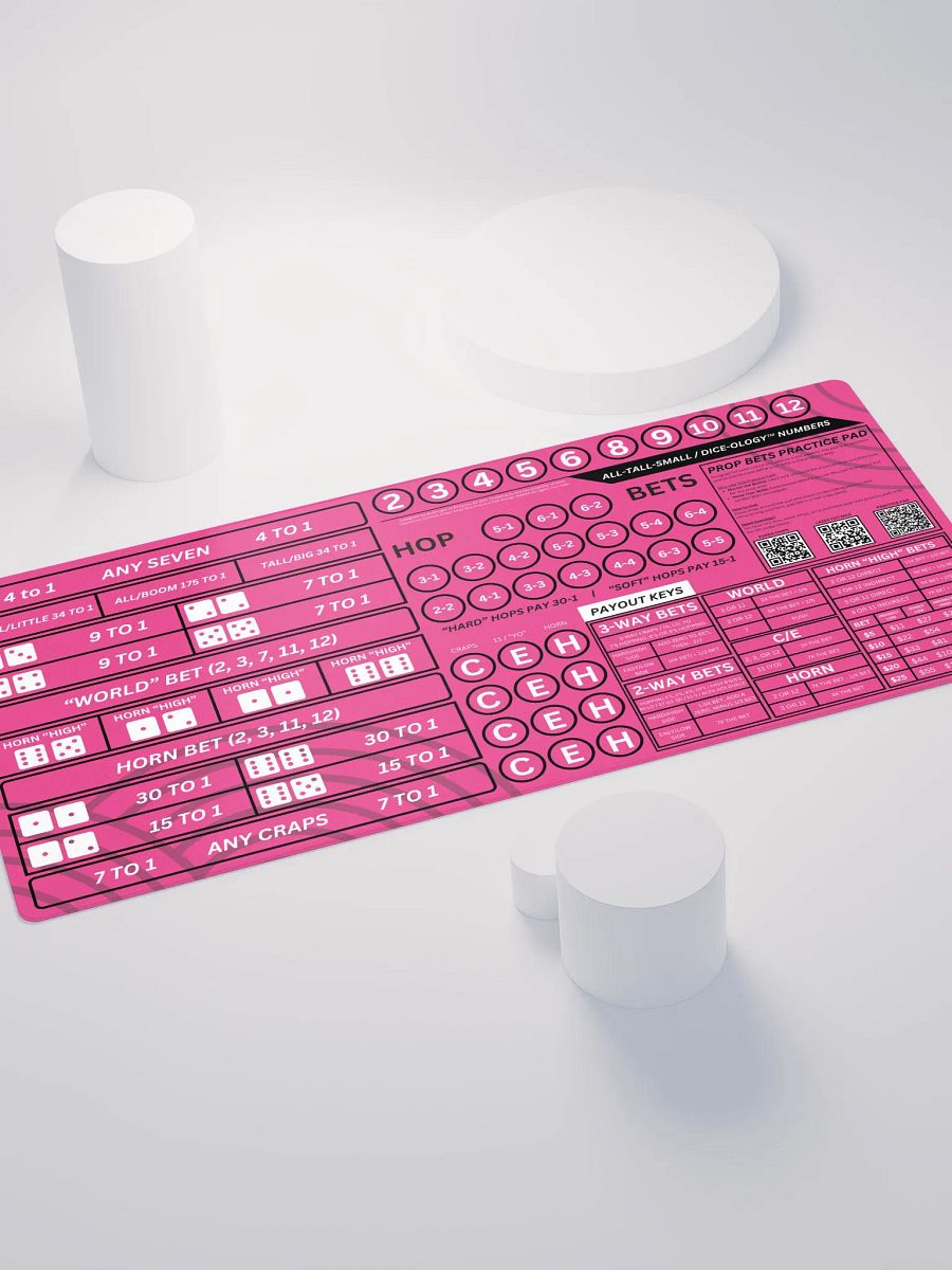 Craps Prop Box Practice Pad - Hot Pink product image (4)