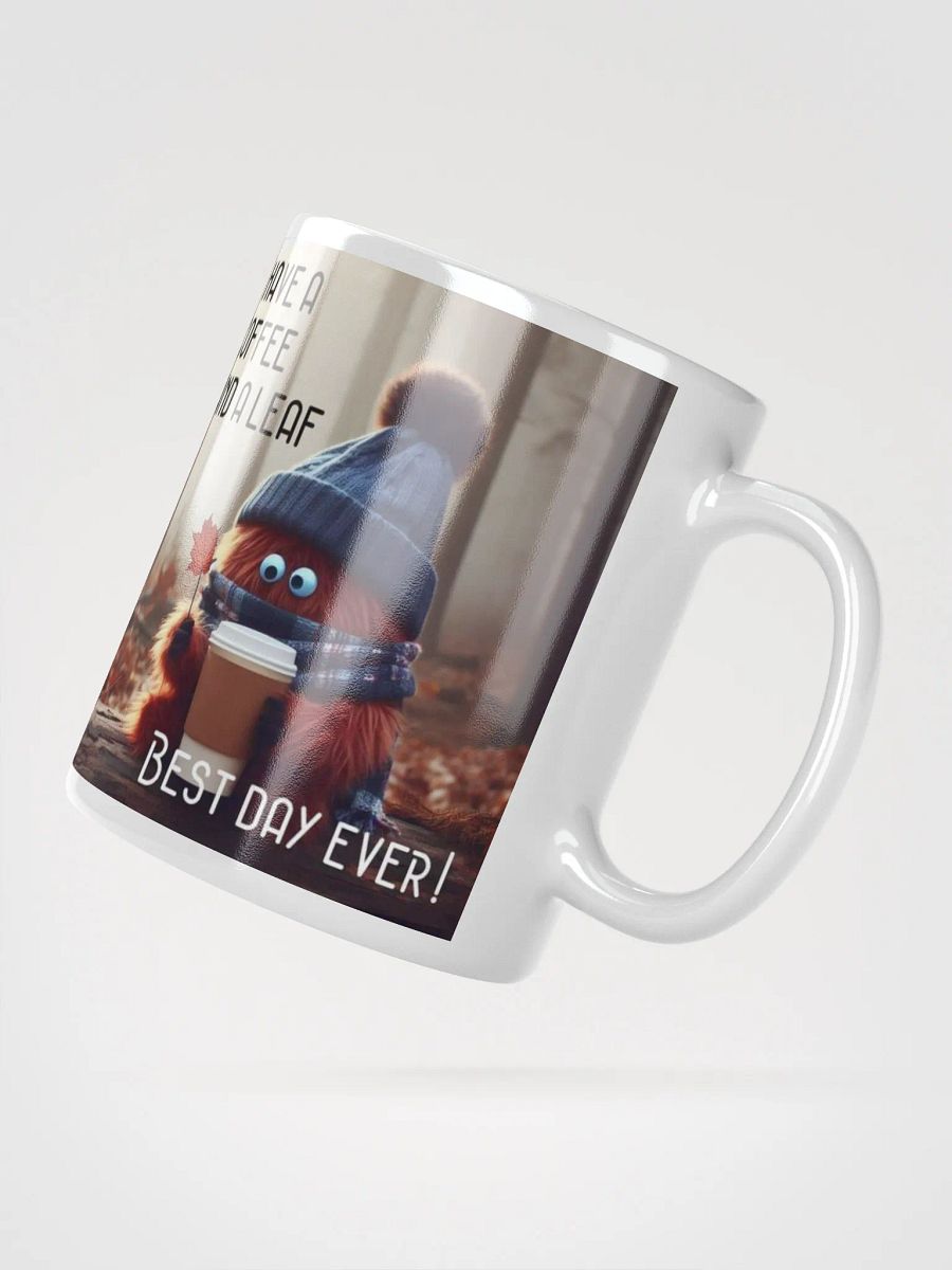 Coffee and a Leaf Ceramic Mug product image (2)