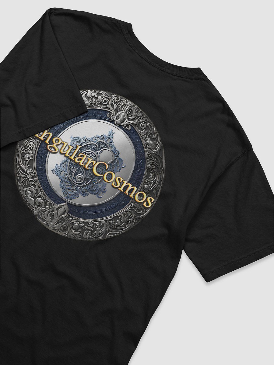 Singular Cosmos Dual Front & Back Logo Black Cotton T-Shirt product image (6)