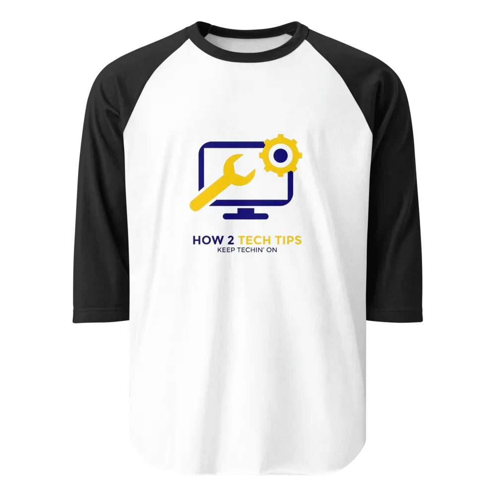 How2TechTips White and Black Long Sleeve product image (1)