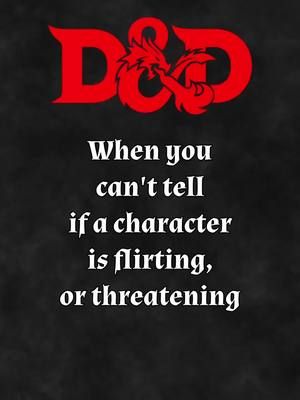 When the line between smooth talk and subtle threat vanishes entirely. The party’s not sure if they should be charmed… or concerned. For more charisma-based chaos, head to twitch.tv/solid10dnd and solid10dnd.com #dungeonsanddragons #dnd #dndmemes #solid10dnd