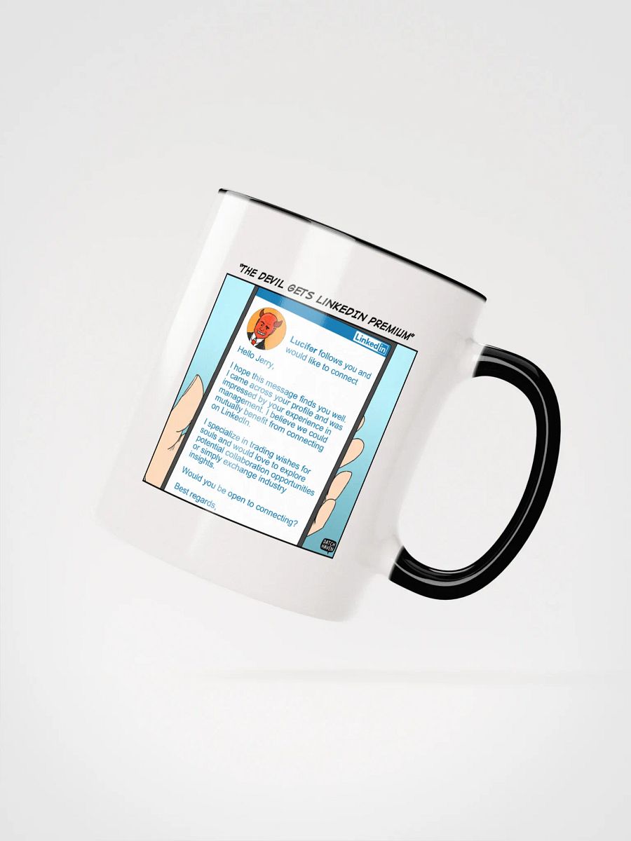 "The Devil gets LinkedIn Premium" mug product image (3)
