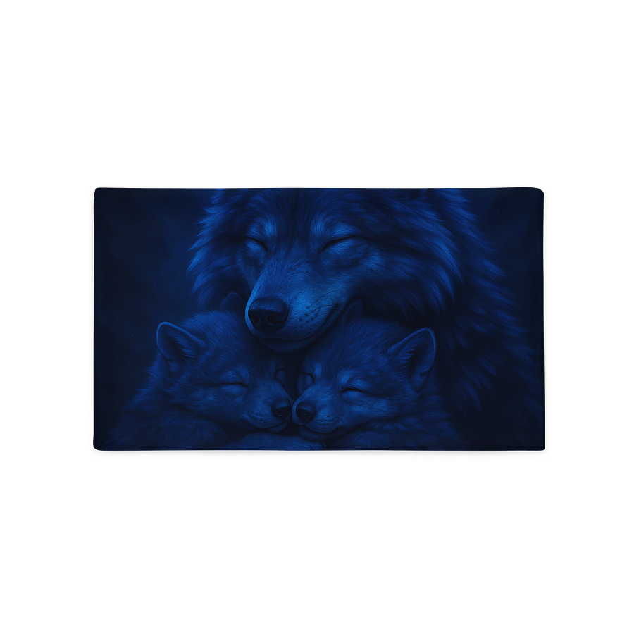 Serenity Blue Wolf Pack Pillowcase product image (2)