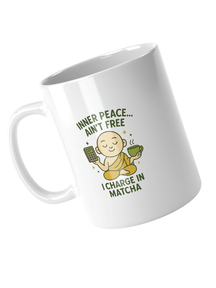 Inner Peace Ain’t Free – Matcha Monk Mug product image (2)