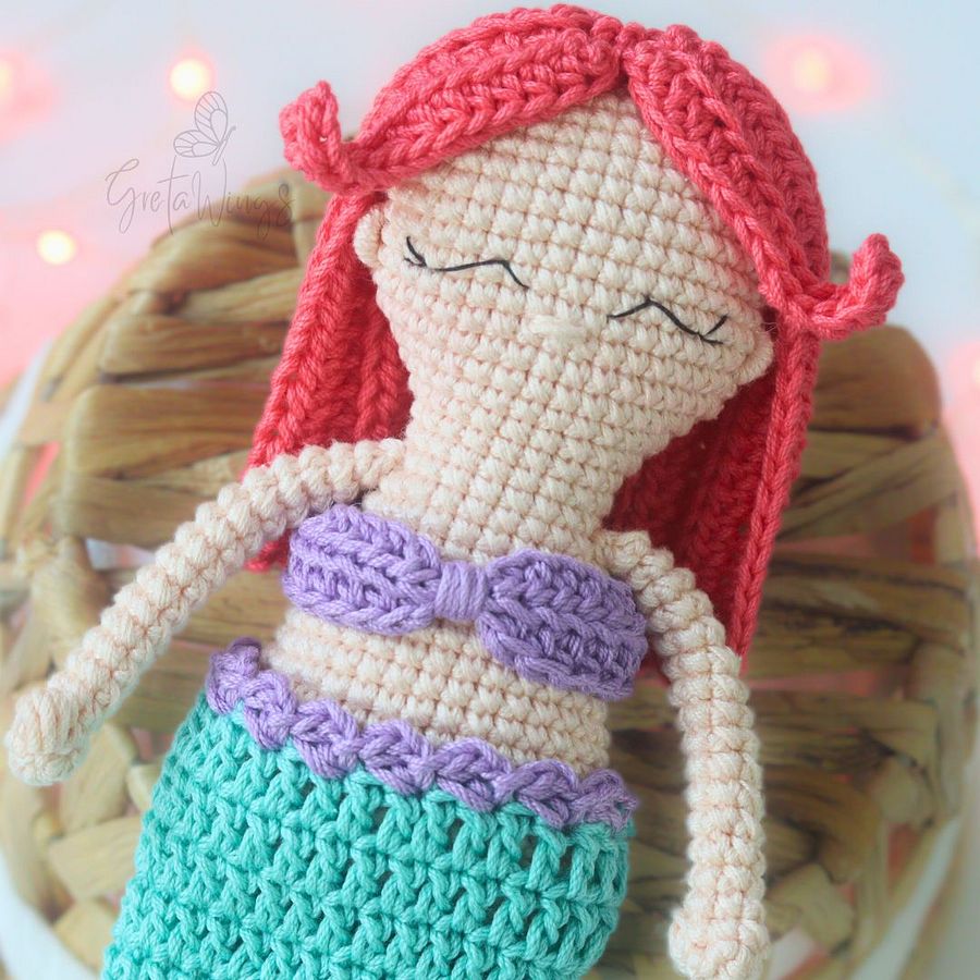 Cuqui Mermaid Amigurumi PDF Pattern: Exclusive Design to Crochet Your Ideal Mermaid (Digital Download) product image (6)