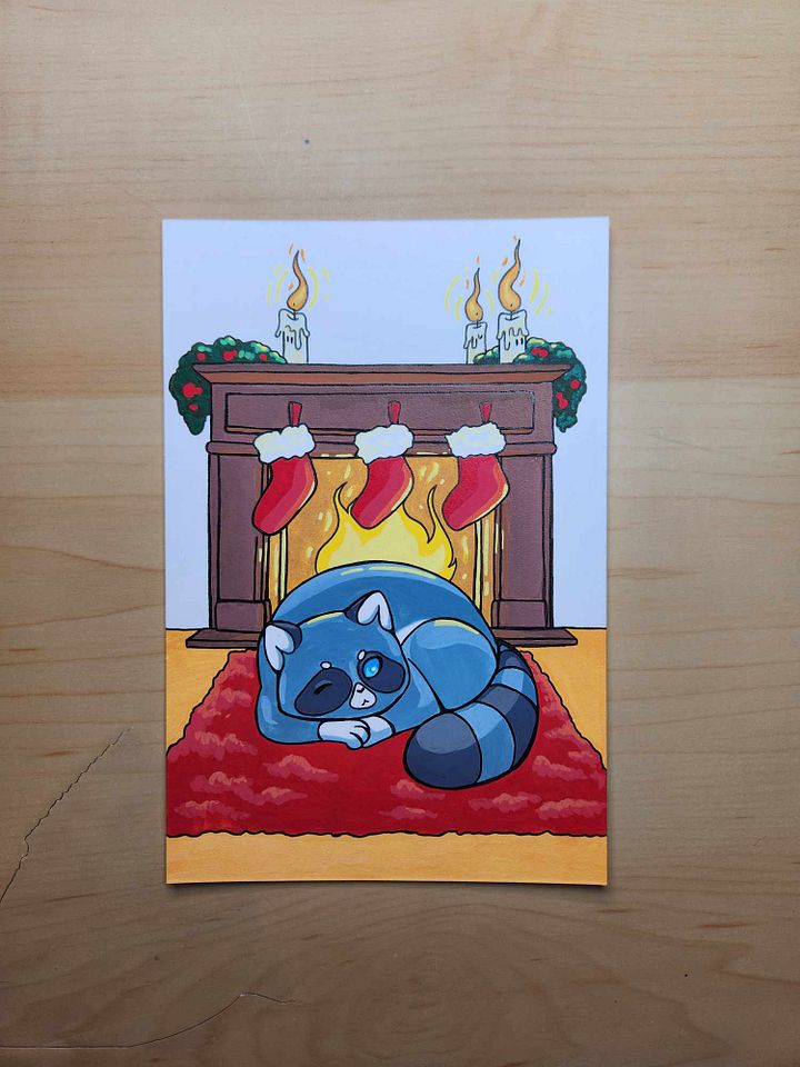 Dessin original Noël Raton laveur product image (2)