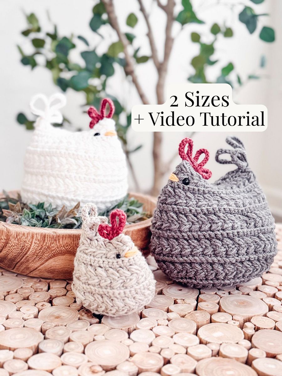Wheat Stitch Crochet Chicken Pattern product image (1)